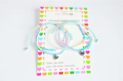 Produktbild von BFF Armband 3 reih.Glasp 2 Stück