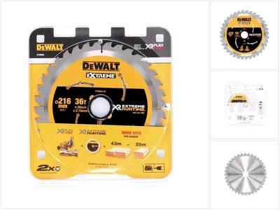 Produktbild von DeWALT DT99569-QZ, Holz, 21,6 cm, 3 cm, 1,6 mm, 2,16 mm, Makita