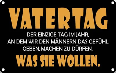 Produktbild von vianmo Blechschild 12x18 cm Vatertag Geburtstag Feiern Party