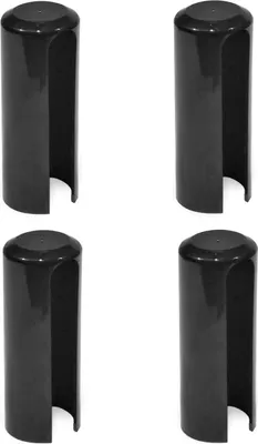 Produktbild von Aufsteckhülse 4 Stück Schwarz Türband Ø 15 mm Kunststoff Zierhülse aus Kunststoff