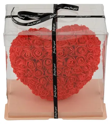 Produktbild von Rosenherz Flower Box Geschenkbox Herz aus Rosen 25 cm Deko Geschenk für Sie zum Frauentag Valentinstag