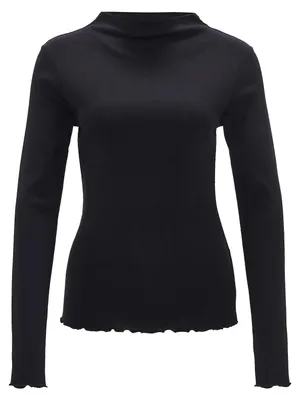 Produktbild von OPUS Damen Sweatshirt Soninchen Modell 900 Polo Schwarz Größe 44