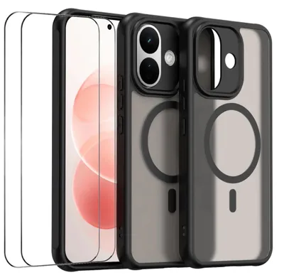 Produktbild von MagSafe Hülle + 2x Schutzglas Xiaomi Redmi Note 17 Pro 5G Kameraschutz Schwarz