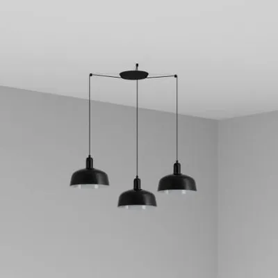 Produktbild von TATAWIN M Hängelampe 3 Lichter Schwarz 20340-120-3L