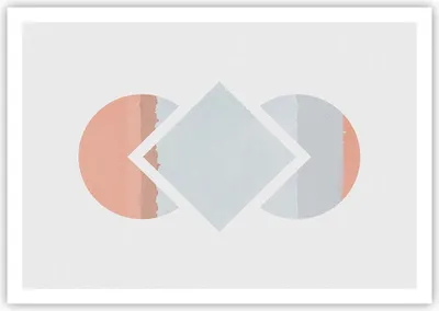 Produktbild von Poster - Poster ohne Rahmen - Stück Geometrisch Diamant - 100x70 cm - Wand Bild - Wanddeko - Wandbilder - Kunstposter - Wandposter - Bilder - Kunstdruck - Wanddekoration - Wandbild - P2XAA100x70-4690