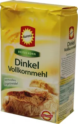 Produktbild von Aurora Dinkelmehl Vollkorn für vollwertiges Vollkornbrot 1000g