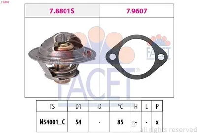Produktbild von FACET Thermostat Kühlmittel 85°C für HYUNDAI i10 (PA) für KIA Picanto (SA)