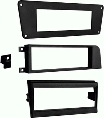 Image de Plaque de façade 1-DIN compatible avec Volvo 100/200/740/760/780/940 noire