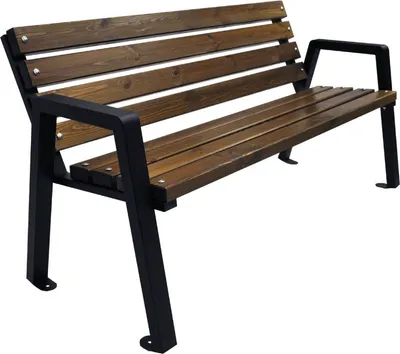 Produktbild von Holzbank Parkbank Gartenbank Sitzbank Gartenmöbel; walnuss, 100cm