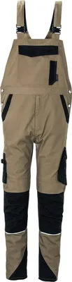Produktbild von Planam Latzhose Norit Herren Gr. 110 sand/schwarz