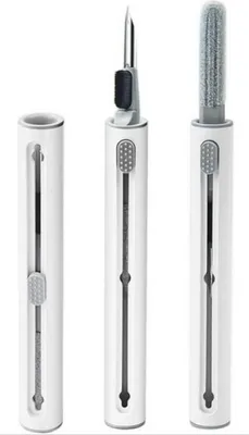 Produktbild von Bluetooth Reinigungsset 1 Stück, Weißer Multifunktionsreiniger Mit Weicher Bürste Und Metallspitze Für Airpods, Kopfhörer Reinigung