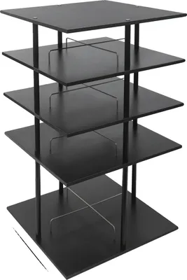 Obrázek produktu pro Stojan na boty, 4 úrovně, otočný o 360°, černý