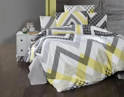 Immagine prodotto di Federa in cotone grigio Zigzag, 70x90
