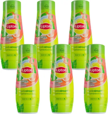 Zdjęcie produktu dla Syrop do mrożonej herbaty Lipton Green Tea 440ml 6-pak do SodaStream