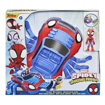 Zdjęcie produktu dla Hasbro, samochód Arachno z minifigurką Marvel Spidey, kolorowy