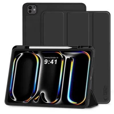 Image de Étui avec rabat pour Apple iPad Pro 13 2024/2025, Tech-Protect SC Pen, Noir