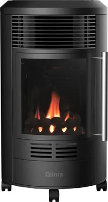 Zdjęcie produktu dla Qlima GH 8034, 3400 W, Gaz, Czarny, Srebrny, Wewnętrzna, 247 g/h, Podłoga