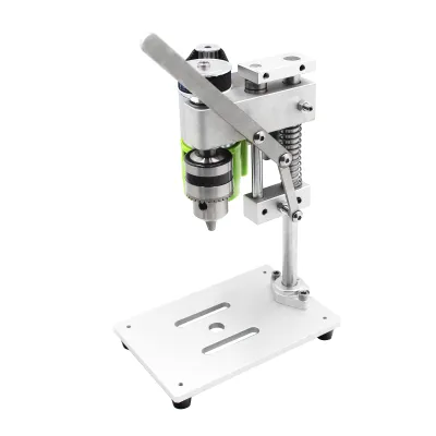 Zdjęcie produktu dla Miniaturowa wiertarka stołowa, uchwyt o zmiennej prędkości, 1,5šC10 mm, do majsterkowania, drewno, metal, elektronarzędzia, miniaturowa mała wiertarka stołowa, majsterkowanie, czyste aluminium, mała wiertarka stołowa, wysoka precyzja