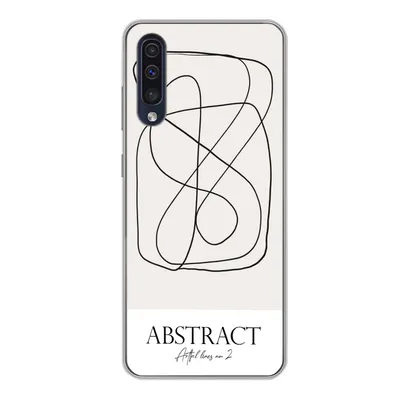 Produktbild von MuchoWow® Handyhülle Schutzhülle Hülle für Samsung Galaxy A50 Kunst - Linienkunst - Abstrakt Silikon Softcase Handy Hülle - Mobiltelefonhülle