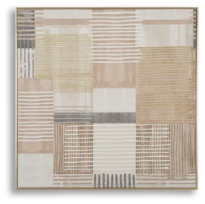 Zdjęcie produktu dla o Ferretti Obraz w ramie Linien 60 x 3 x 60 cm