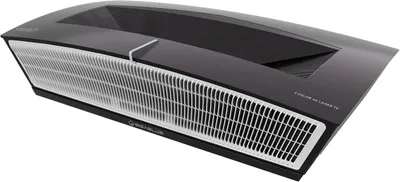 A product shot of a GigaBlue Home Cinema 3 Triple Laser-TV Ultrakurzdistanz Beamer.