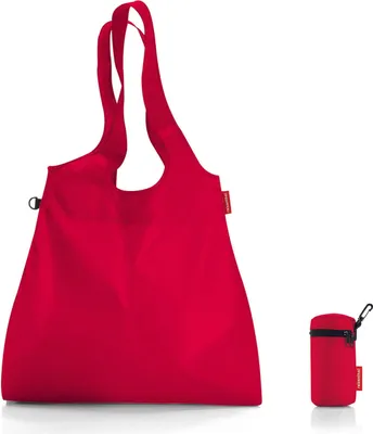 Produktbild von reisenthel mini maxi shopper L, Einkaufstasche, Schultertasche, Tragetasche, Einkaufsbeutel, 22 l, red, AX3004