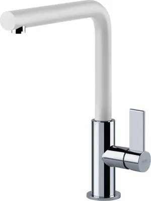 Produktbild von Franke Neptune Evo, Standard, Chrom, Weiß, Hebelgriffe, Einzelbild, Typ L, Keramik