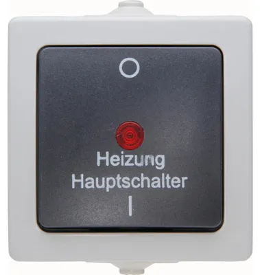 Produktbild von Kopp 565356002, Tasten, Schwarz, Grau, Thermoplast, IP44, 250 V, 10 A