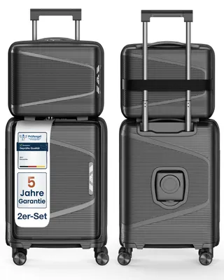 Obrázok produktu pre 4FLY Linea Lux PP Hartschalenkoffer16, 20 Zoll Kofferset – 2er Set – Grau