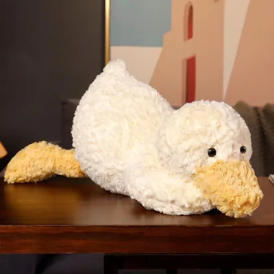 Produktbild von Plüschente Kuscheltier 35 cm, Weich und Kuschelig, für Kinder, Geschenk für Weihnachten und Valentinstag