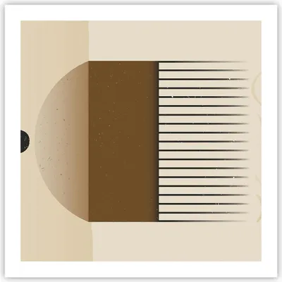 Produktbild von Poster - Poster ohne Rahmen - Abstraktion Geometrisch Boho - 60x60 cm - Wand Bild - Wanddeko - Wandbilder - Kunstposter - Wandposter - Bilder - Kunstdruck - Wanddekoration - Wandbild - P2XAC60x60-4826