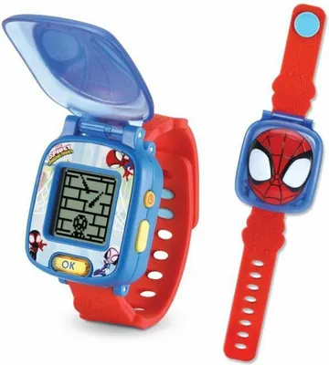Zdjęcie produktu dla Zegar dla dzieci VTech SpiderMan Interaktywna pozytywka Zegar edukacyjny 37 lat zabawy