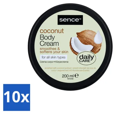Produktbild von 10 x Sence Coconut Bodycrème - Pflegend - 200 ml - Vorteilspackung - 10 Stücke
