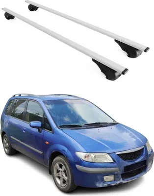 Produktbild von Dachträger Grundtäger für Mazda Premacy 1999-2004 75kg Metall Silber 2 tlg