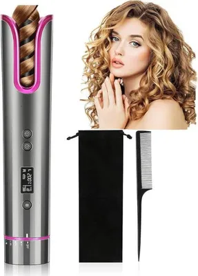 Produktbild von Lockenstab Automatischer Hair Curler 4 Temperatur-Einstellungen Schnurloser Tragbar Wiederaufladbar mit LCD-Temperaturanzeige und Timer