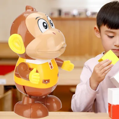 Produktbild von Elektrisches Kinderspielzeug, tanzend, schwingend, Cartoon-Affe, leichte Musik, Roboter, Kinderunterhaltung