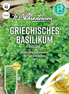 Produktbild von Griechisches Basilikum Bascuro | Basilikumsamen von N.L. Chrestensen