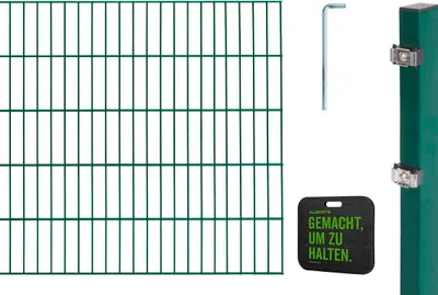 Zdjęcie produktu dla Alberts® 2 m - 50 m podwójne maty prętowe-10 m-1000 mm-zielone 1-kompletny zestaw