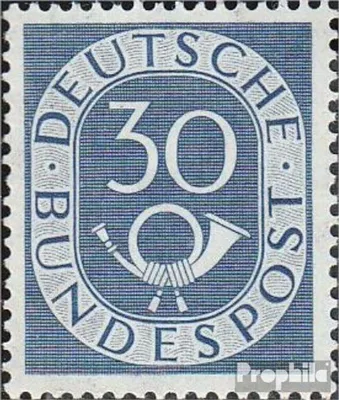 Produktbild von Briefmarken BRD (BR.Deutschland) 1951 Mi 132  postfrisch Posthorn