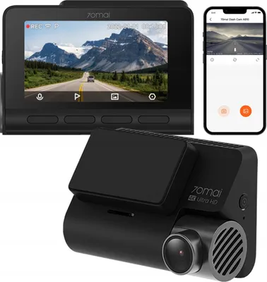 Zdjęcie produktu dla 70mai A810, 4K Ultra HD, 3840 x 2160 px, 170°, IMX678, 60 fps, Czarny