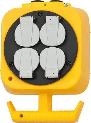Produktbild von Brennenstuhl 1151160100 - 5 m - 4 AC-Ausgänge - Indoor - IP20 - Kunststoff - Schwarz - Gelb