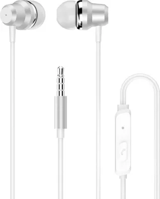 Produktbild von Kopfhörer Headset mit Fernbedienung und Mikrofon 3,5 mm Miniklinke weiß