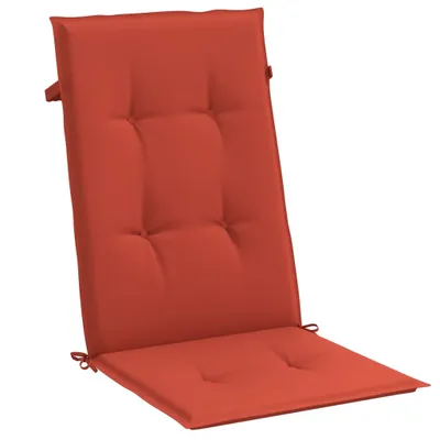 Produktbild von vidaXL Hochlehner-Auflagen 4 Stk. Melange Rot 120x50x4 cm Stoff