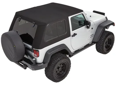 Obrázek produktu pro Trektop Pro Hybrid Black Twill soft top 2 door Jeep Wrangler JK 07- 18