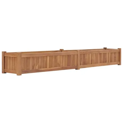 Produktbild von The Living Store Hochbeet 200x30x25 cm Massivholz Teak