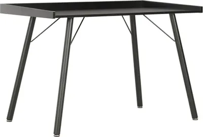 Produktbild von vidaXL Schreibtisch Schwarz 90×50×79 cm - Computer Tisch - Computer Tische - Computer Schreibtisch - Computer Schreibtische
