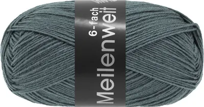 Produktbild von Lana Grossa - Meilenweit 6-fach 150g Unito 9249 schiefergrün
