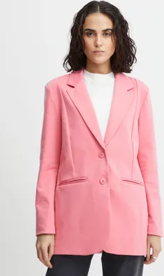 Produktbild von ICHI IHKATE SUS OVERSIZE BL Damen Blazer Longblazer Jacke Long-Blazer mit Knöpfen Stretch und Reverskragen