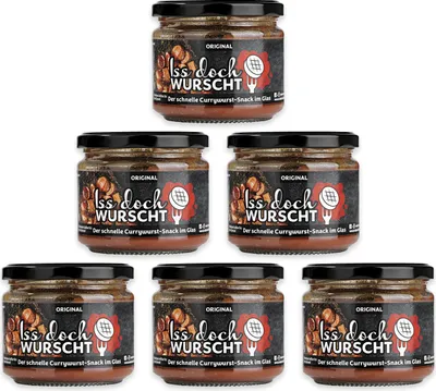 Produktbild von Iss doch Wurscht Currywurst Snack Original 6er Set 6x 250g Wurst Rostbrat Ist