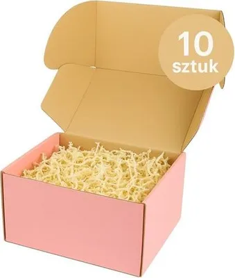 Zdjęcie produktu dla Karton Wykrojnikowy 185x155x128mm Różowe 10 sztuk Pudełko Wysyłkowe